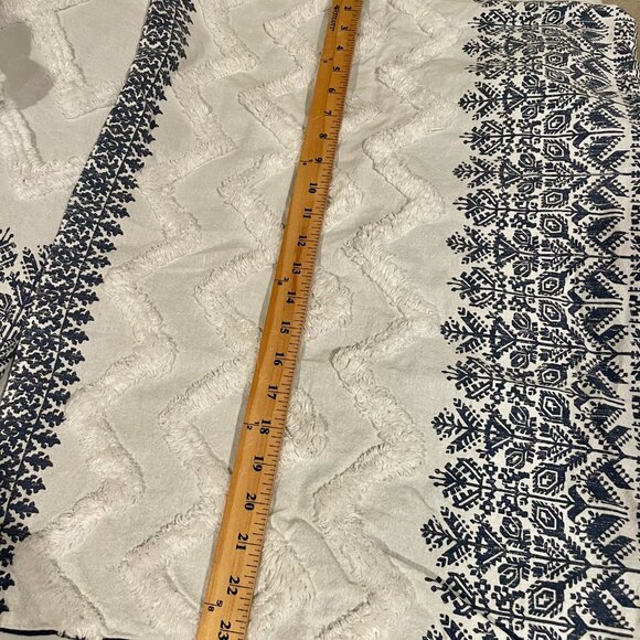 INK+IVY Cotton Duvet Shams Set Cover Chevron Chenille Bedding Scandinavian - Picture 6 of 9